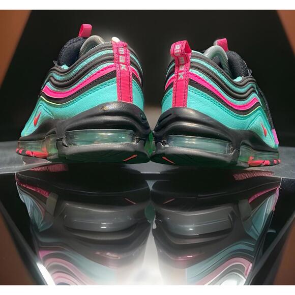 ⬛️ US 8.5-Nike Air Max ‘97 ‘Hyper Turquoise’ Men’s LTR Sneaks CU4877300 ~W 10 - Picture 10 of 16